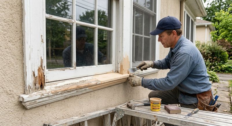 Exterior Window Molding Repair in Overland Park, KS
