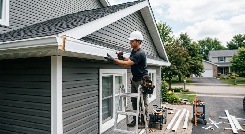 Aluminum Fascia Replacement in Kansas City, KS