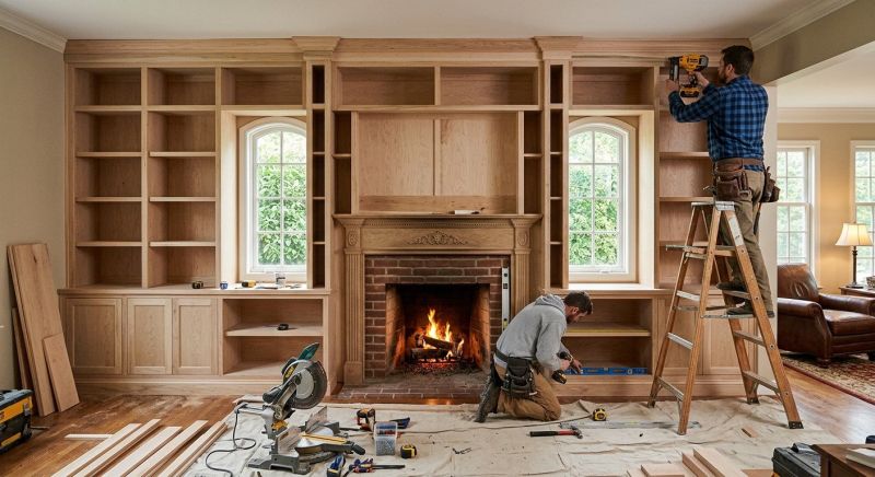 Bookcase Construction in Charlotte, NC