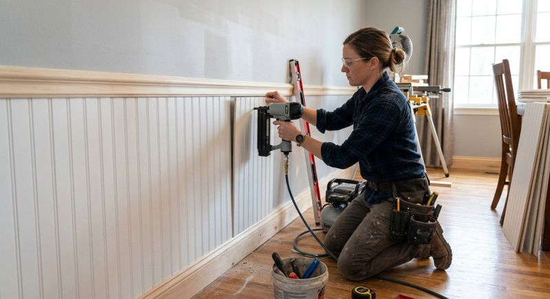 Chair Rail Installation in Kansas City, KS