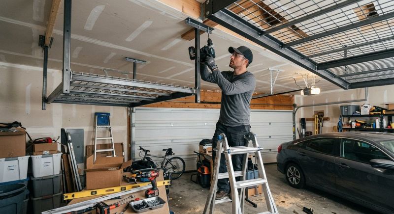 Garage Tool Rack Installation in Silver Spring, MD