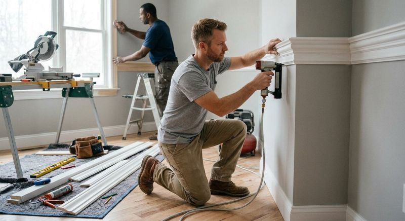 House Molding Installation in Kansas City, KS